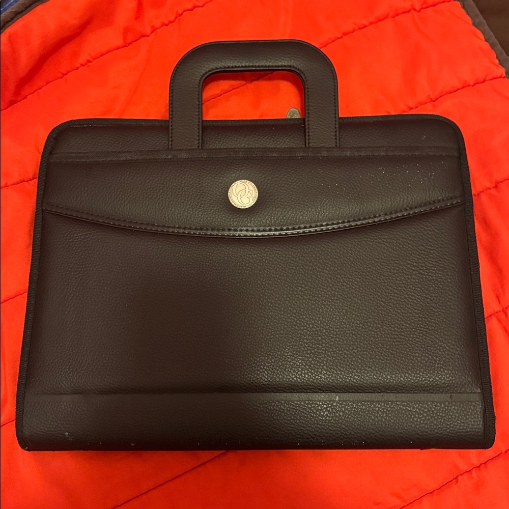Black Leather Briencase New